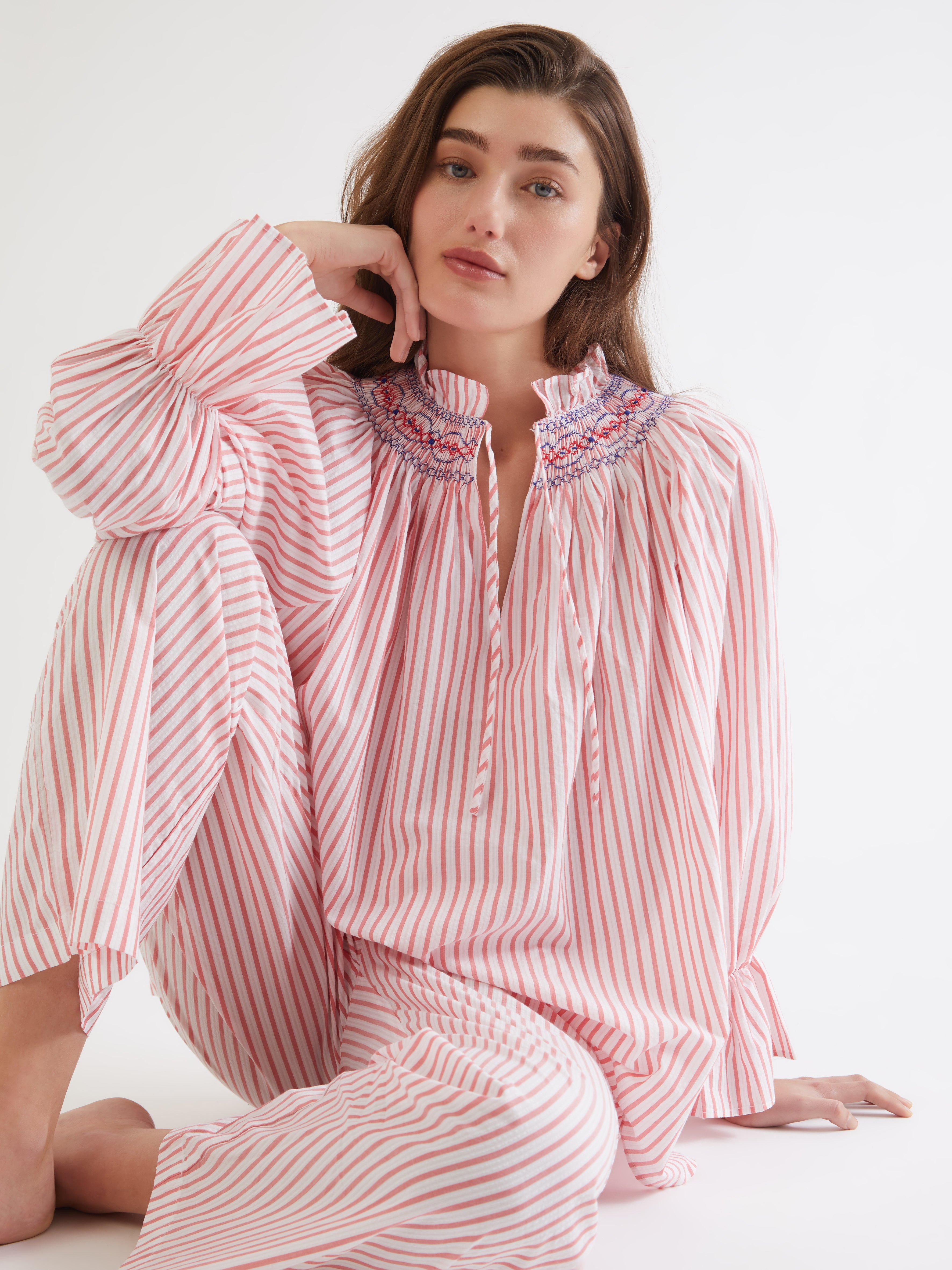 ETHICAL FASHION, CRAFTSMANSHIP, SUSTAINABLE FASHION, TRADITIONAL FASHION, ETHNIC FASHION, BOHEMIAN FASHION, MODA ETICA, MODA SOSTENIBILE, TECNICHE ARTIGIANALI, MODA TRADIZIONALE, MODA ETNICA, MADE IN MADAGASCAR, HANDMADE IN MADAGASCAR, COTTON NIGHTDRESS, COTTON NIGHTGOWN, CAMICIA DA NOTTE IN COTONE, PIGIAMA DI COTONE, COTTON PAJAMA, NIGHTWEAR, SLEEPWEAR, FASHION PAJAMA, PUNTO SMOCK, SMOKED, SMOCKED, HAND EMBROIDERED, RICAMATO A MANO, MUM AND DAUGHTER, MINE ME COLLECTION, MATCHIN WITH MUM, 