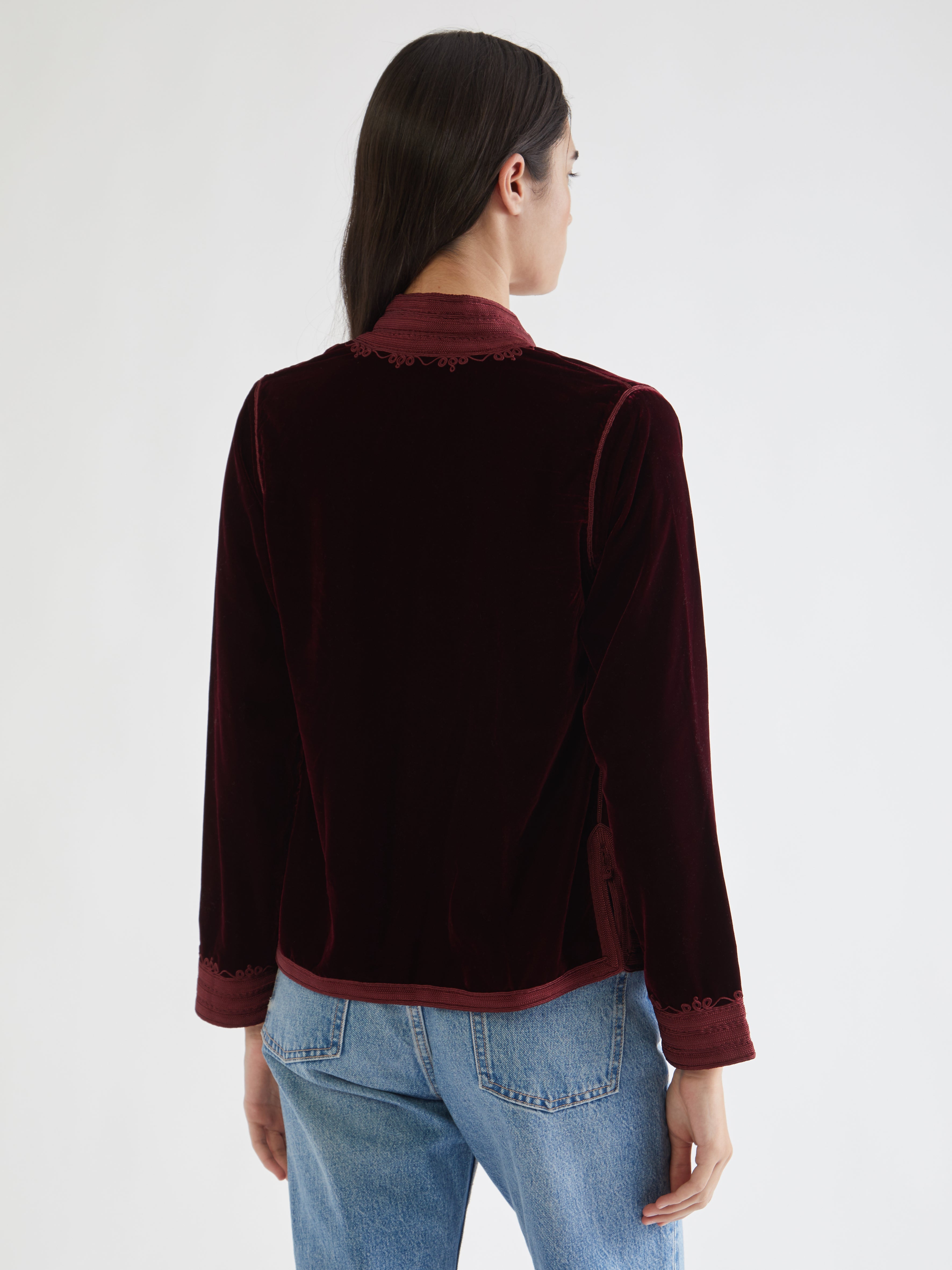 Moroccan velvet jacket