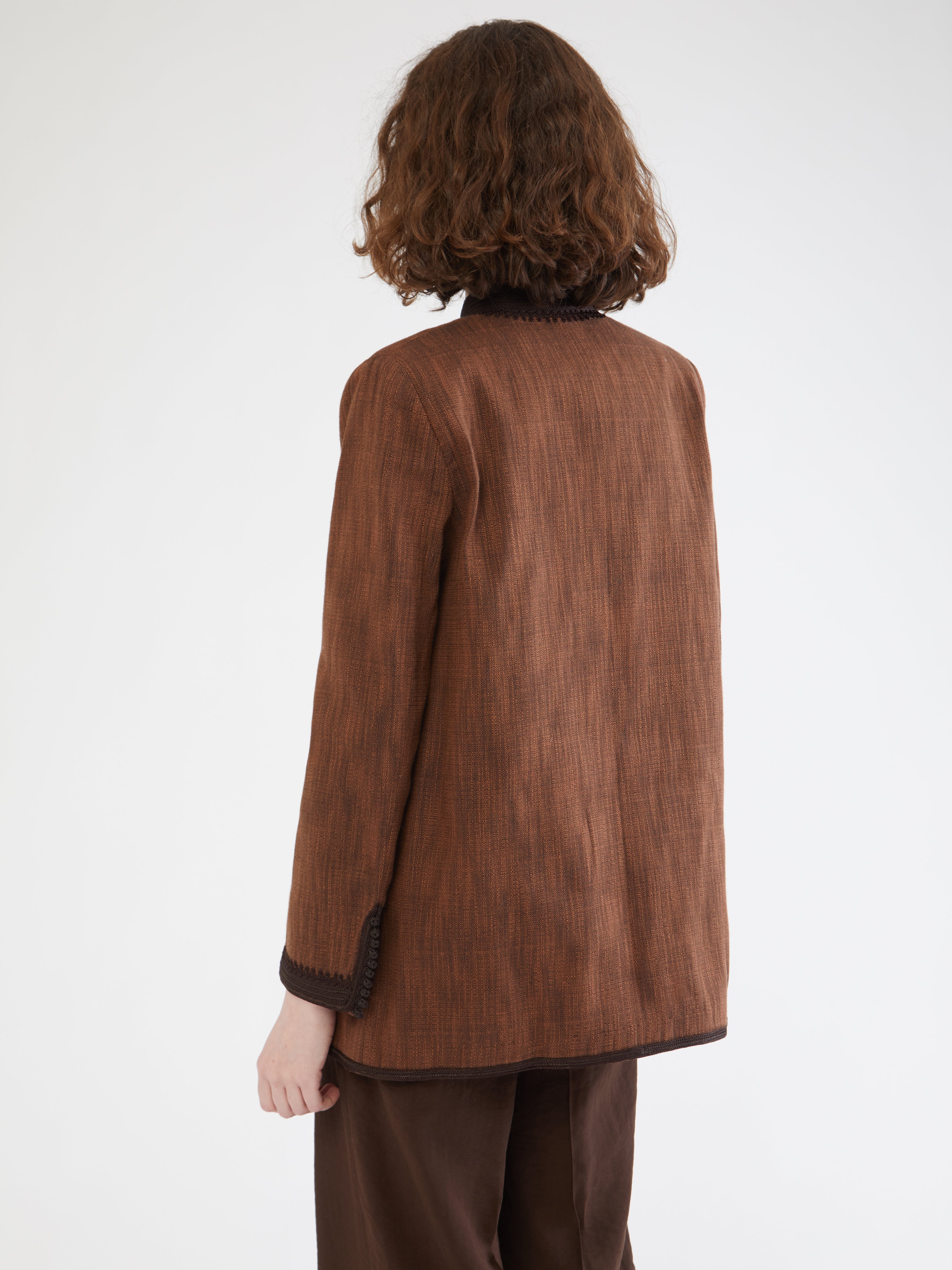 Moroccan linen blazer