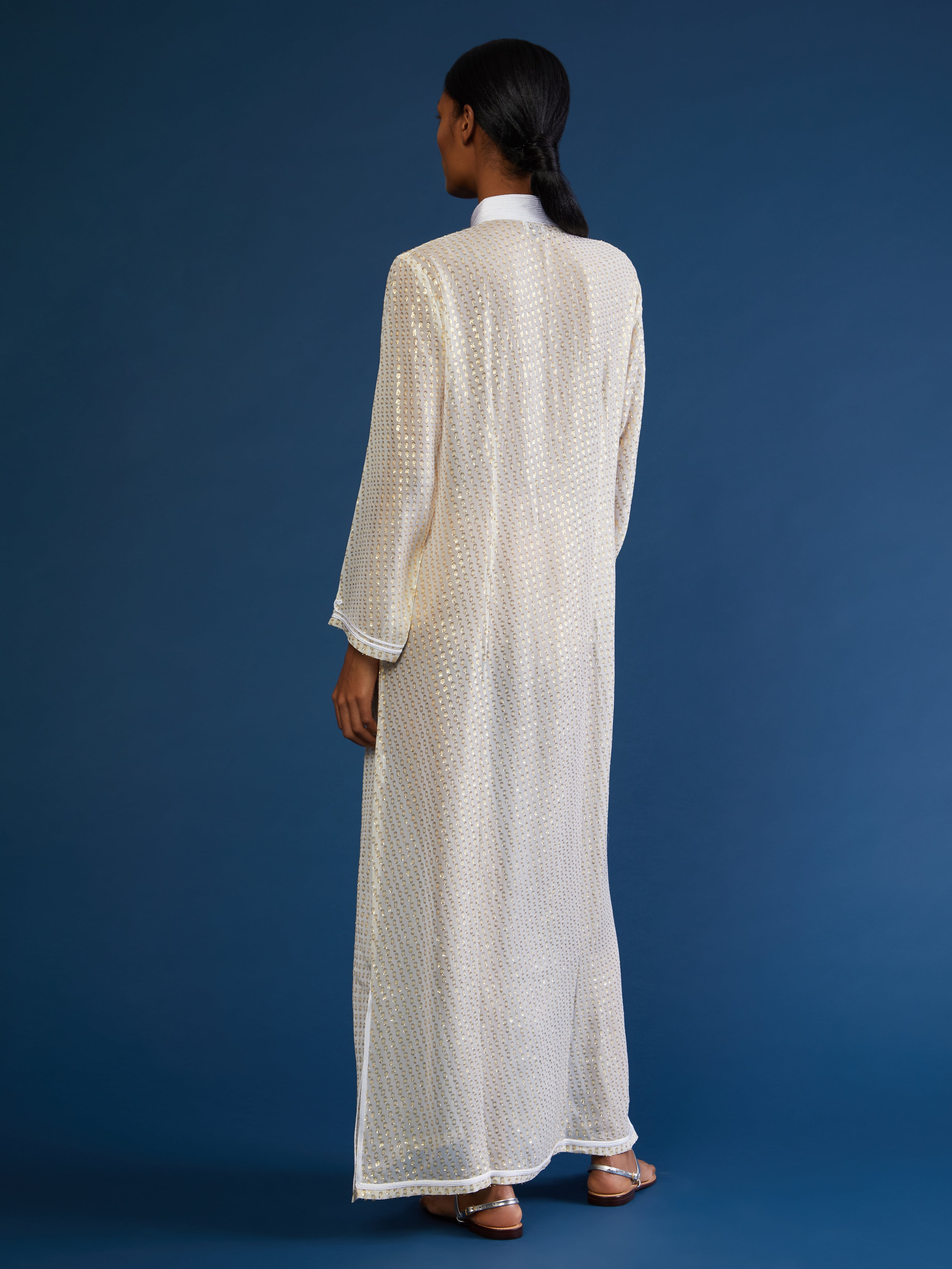 Moroccan Aziza silk kaftan
