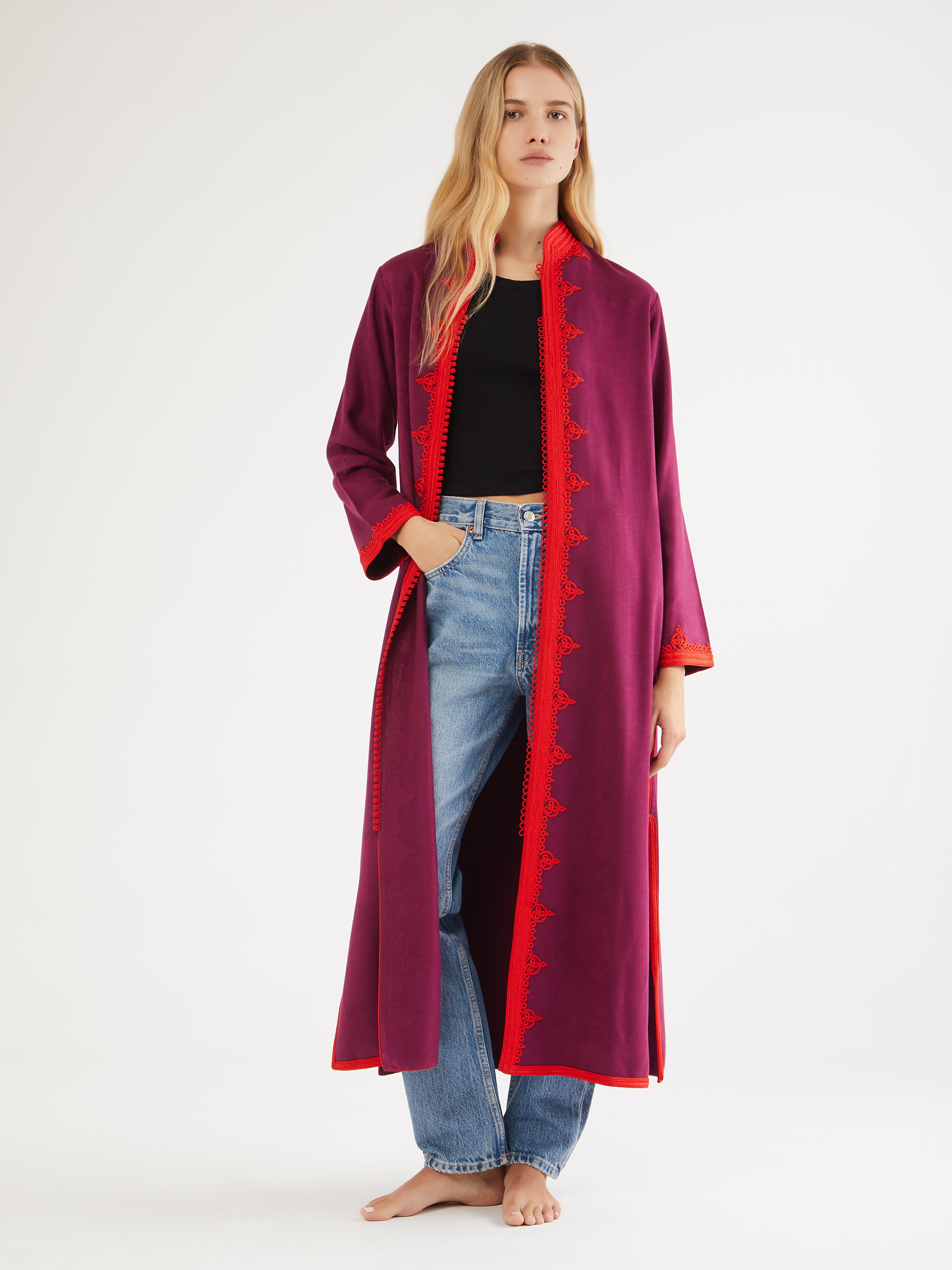 Moroccan cashmere coat
