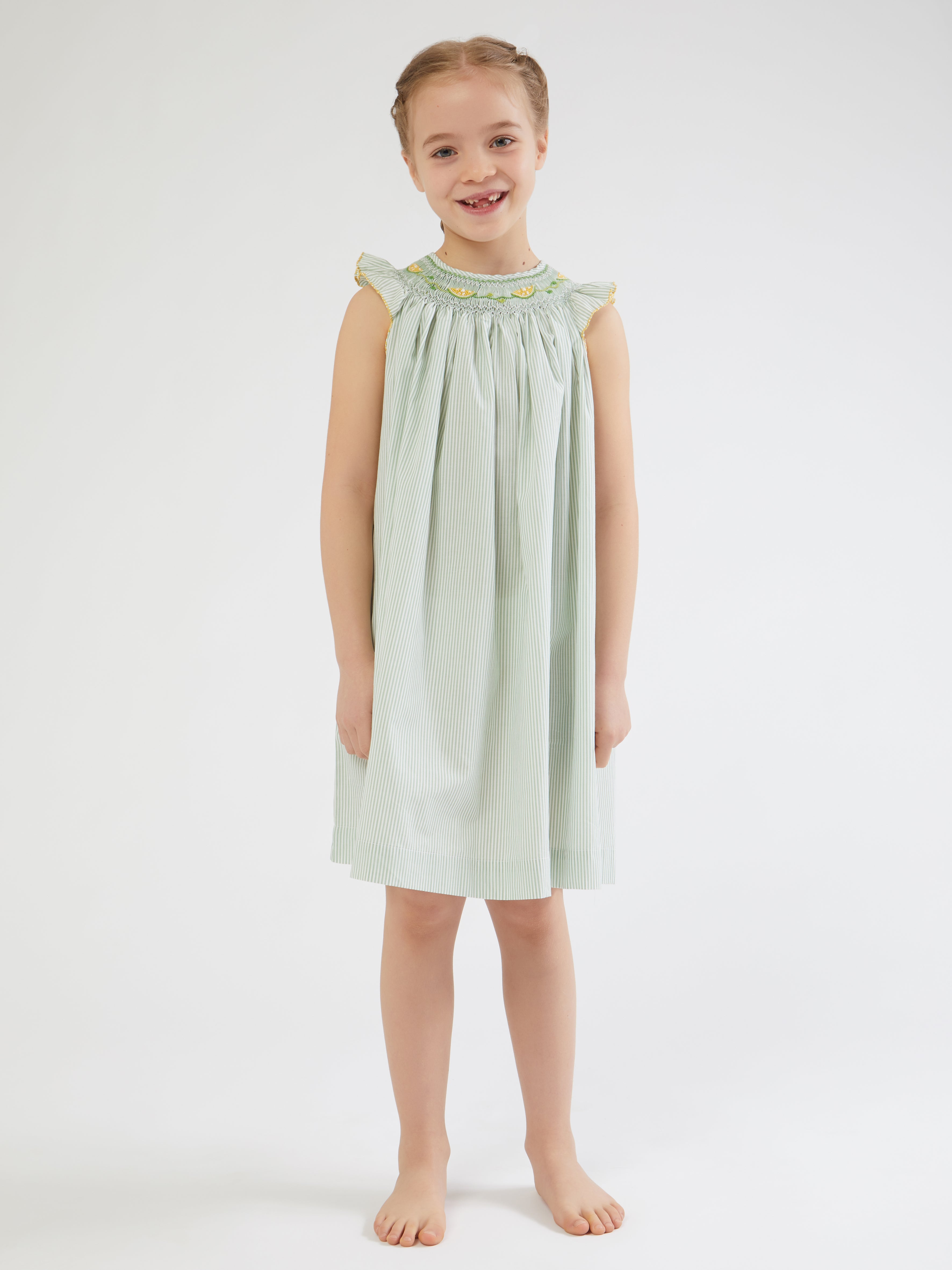 Malagasy smocked kids nightdress