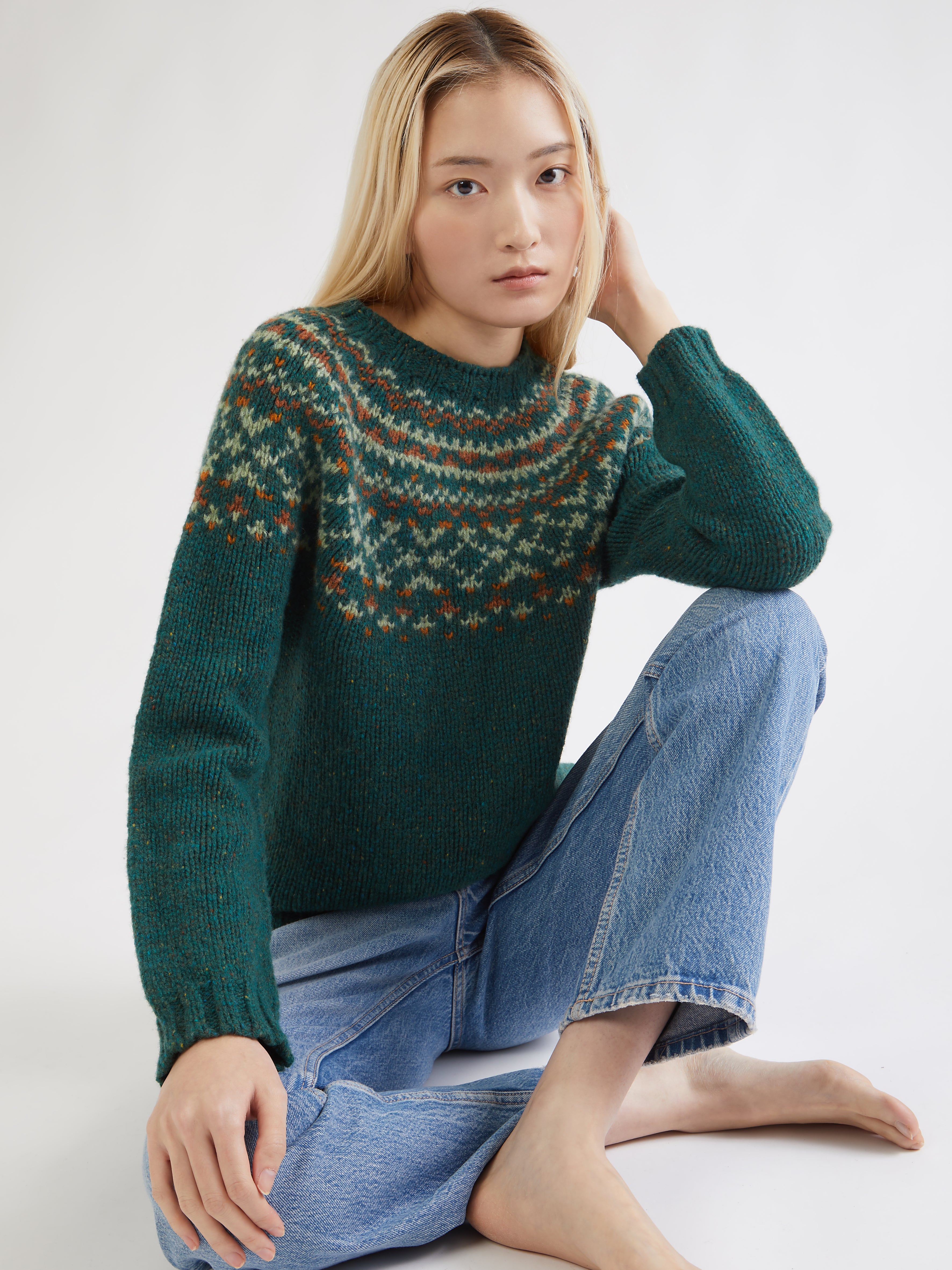 ETHICAL FASHION, CRAFTSMANSHIP, SUSTAINABLE FASHION, TRADITIONAL FASHION, ETHNIC FASHION, BOHEMIAN FASHION, MODA ETICA, MODA SOSTENIBILE, TECNICHE ARTIGIANALI, MODA TRADIZIONALE, MODA ETNICA, VESTITI BOHEMIAN, GOLF, FAIR ISLE, SCOTTISH SWEATER, 100% LANA, 100% WOOL, TRADITIONAL SWEATER, MADE IN SCOTLAND, GOLF INGLESI