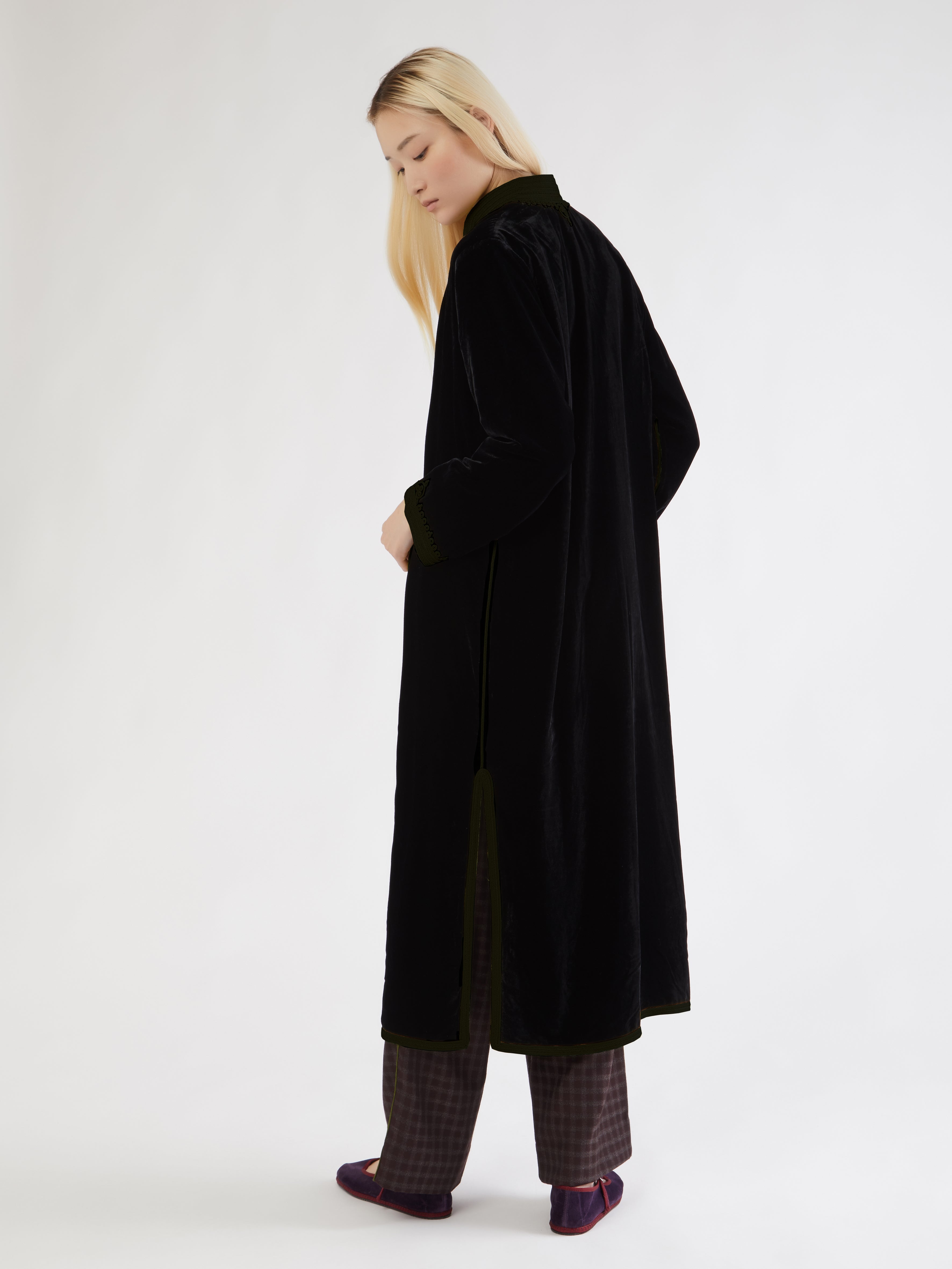 Moroccan velvet coat