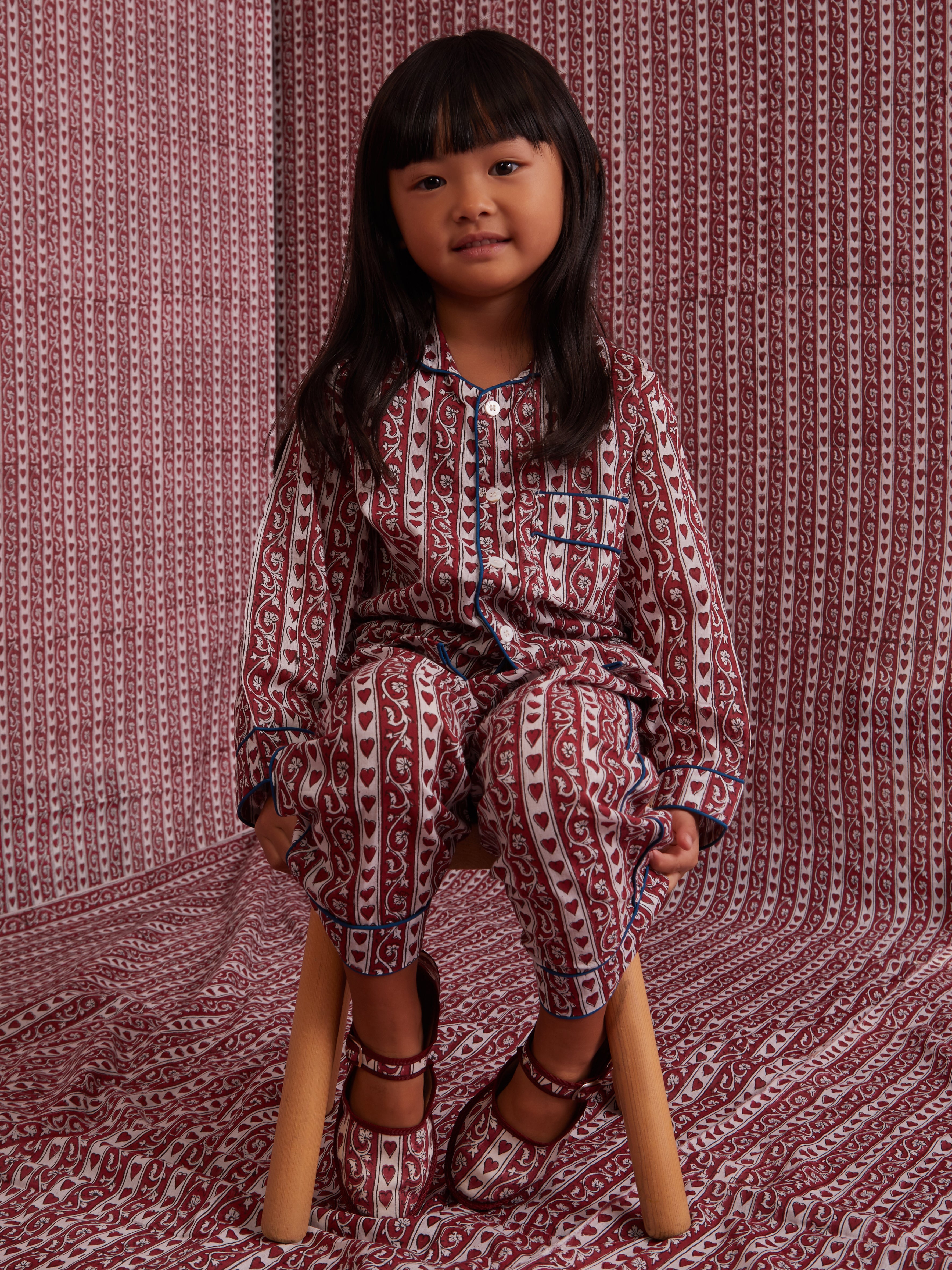 ETHICAL FASHION, CRAFTSMANSHIP, SUSTAINABLE FASHION, TRADITIONAL FASHION, ETHNIC FASHION, BOHEMIAN FASHION, MODA ETICA, MODA SOSTENIBILE, TECNICHE ARTIGIANALI, MODA TRADIZIONALE, MODA ETNICA, MADE IN INDIA, HANDMADE IN INDIA, BLOCK PRINT, PIGIAMA DI COTONE, COTTON PAJAMA, NIGHTWEAR, SLEEPWEAR, FASHION PAJAMA, ETNIC PRINTS, STAMPE INDIANE, STAMPE ETNICHE, MINI ME, MATCH WITH MUM