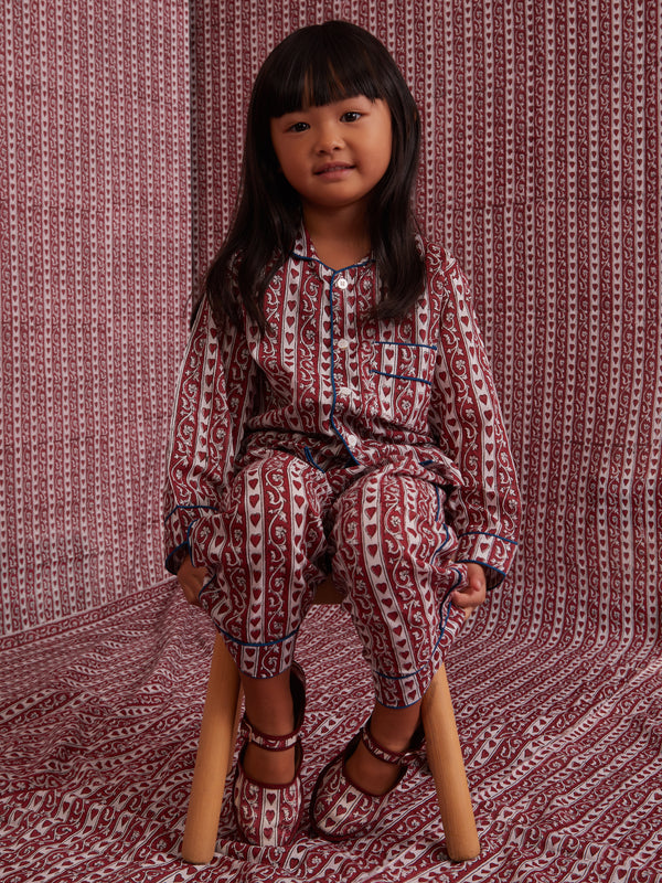 ETHICAL FASHION, CRAFTSMANSHIP, SUSTAINABLE FASHION, TRADITIONAL FASHION, ETHNIC FASHION, BOHEMIAN FASHION, MODA ETICA, MODA SOSTENIBILE, TECNICHE ARTIGIANALI, MODA TRADIZIONALE, MODA ETNICA, MADE IN INDIA, HANDMADE IN INDIA, BLOCK PRINT, PIGIAMA DI COTONE, COTTON PAJAMA, NIGHTWEAR, SLEEPWEAR, FASHION PAJAMA, ETNIC PRINTS, STAMPE INDIANE, STAMPE ETNICHE, MINI ME, MATCH WITH MUM