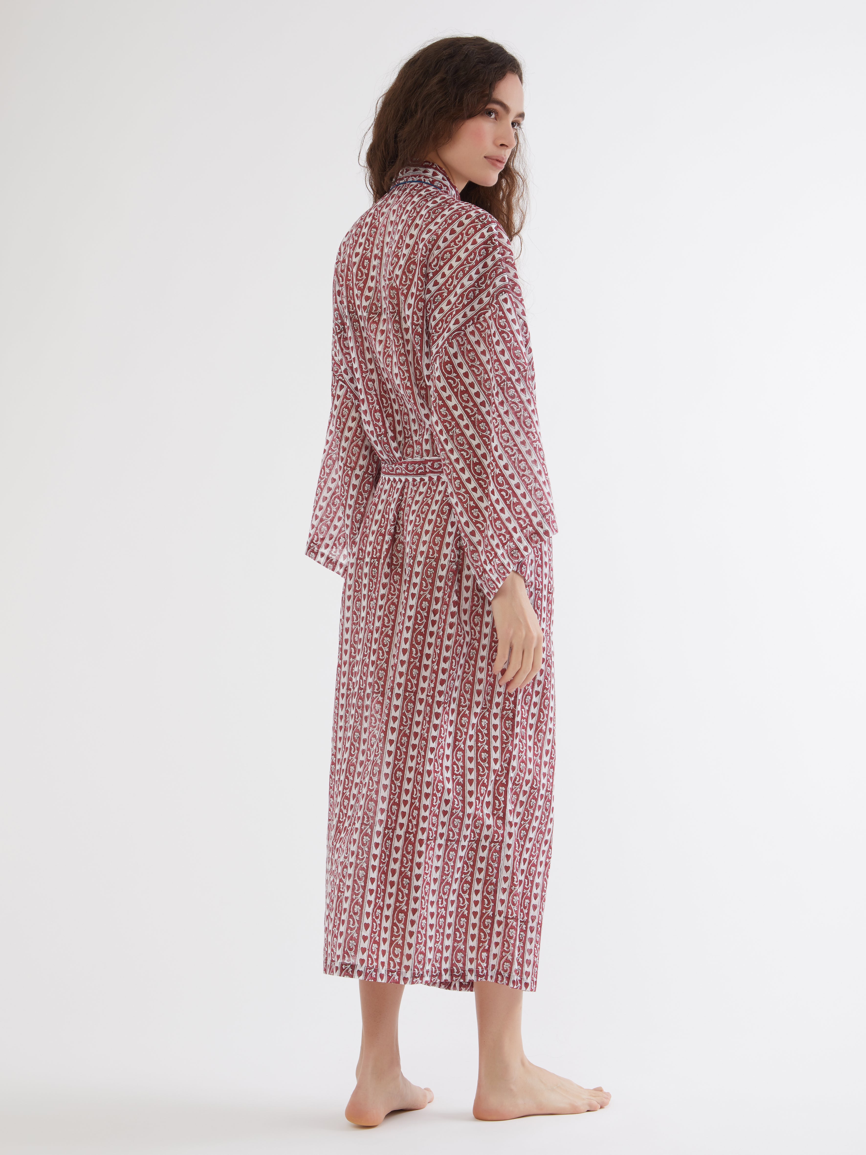 Indian cotton dressing gown