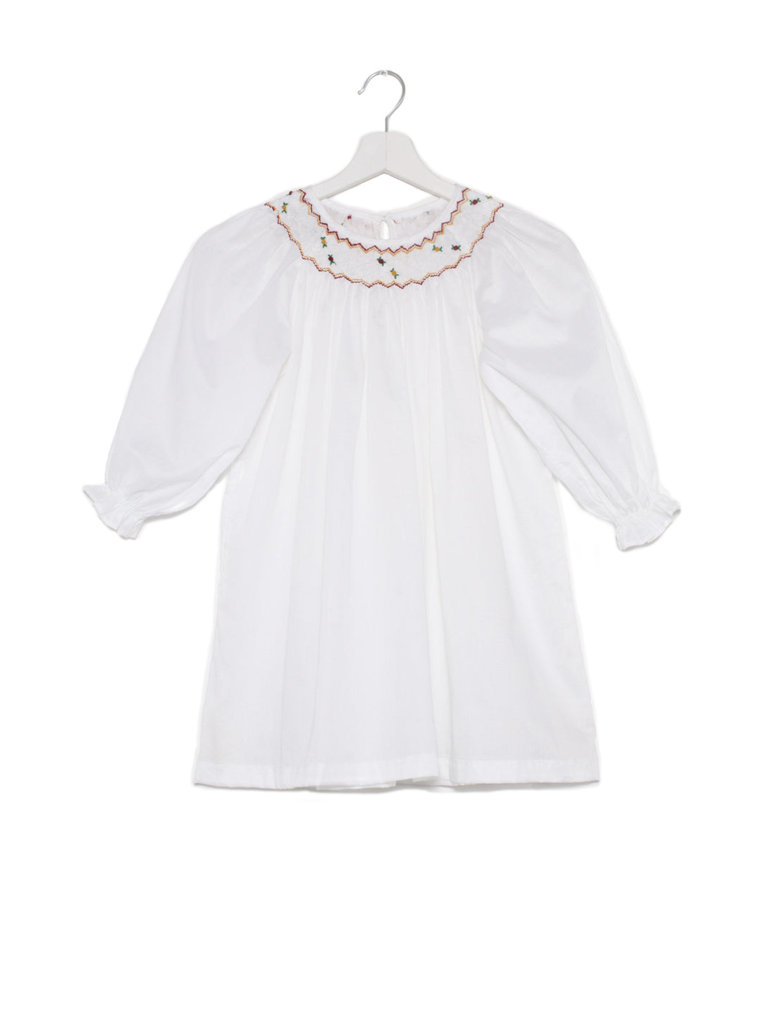 Malagasy smocked kids long sleeves nightdress